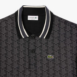 LACOSTE Polo dal taglio classico in jacquard con monogramma