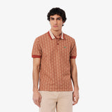 LACOSTE Polo dal taglio classico in jacquard con monogramma