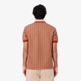LACOSTE Polo dal taglio classico in jacquard con monogramma
