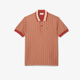 LACOSTE Polo dal taglio classico in jacquard con monogramma