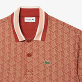 LACOSTE Polo dal taglio classico in jacquard con monogramma