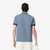 LACOSTE Polo dal taglio classico in jacquard con monogramma