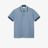 LACOSTE Polo dal taglio classico in jacquard con monogramma