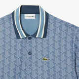 LACOSTE Polo dal taglio classico in jacquard con monogramma