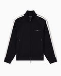 Felpa full zip in jersey con bande a contrasto ASV