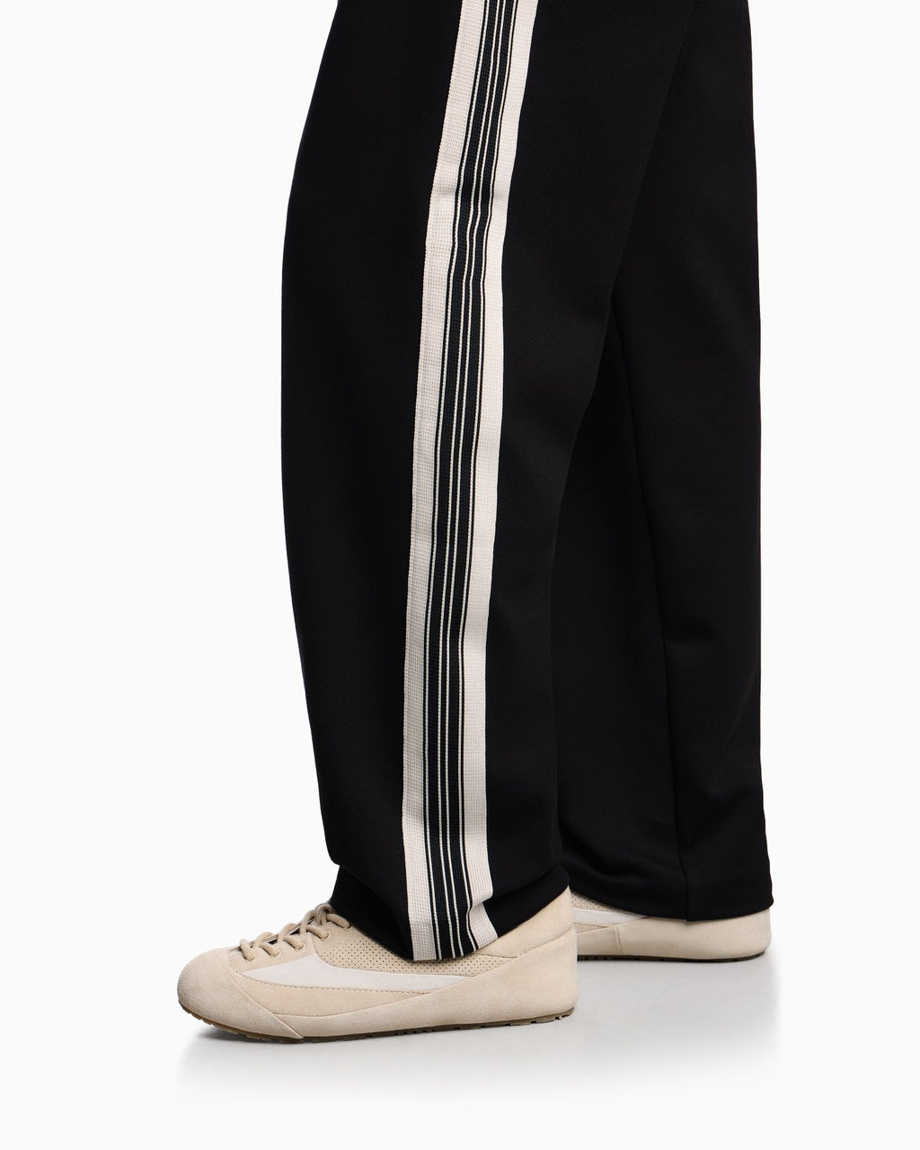 Pantaloni a vita elastica in jersey con bande a contrasto ASV