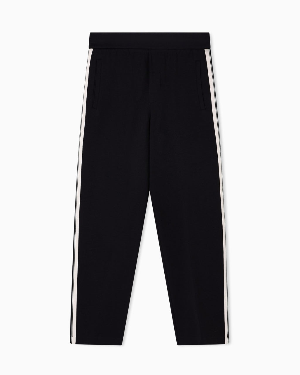 Pantaloni a vita elastica in jersey con bande a contrasto ASV