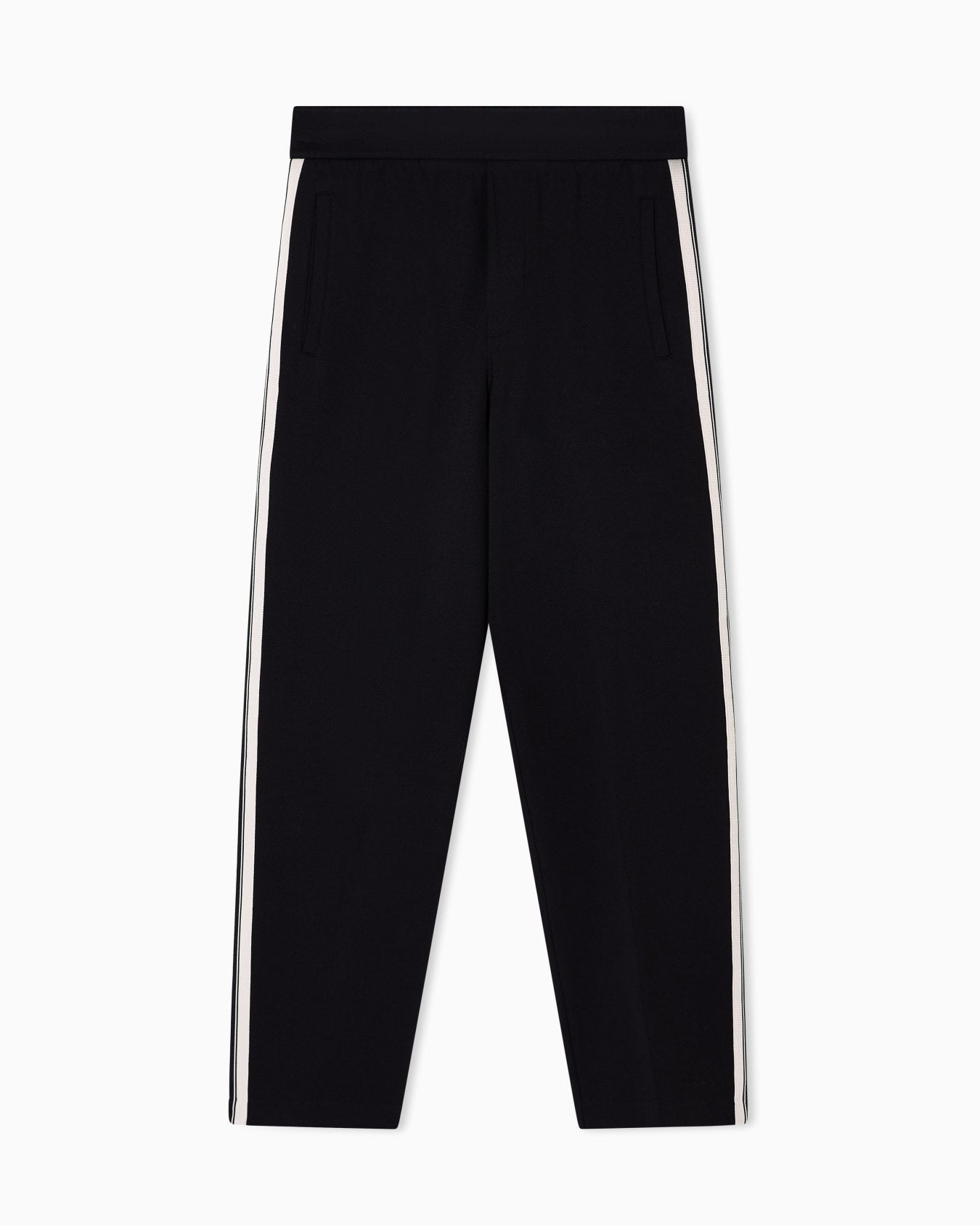 Pantaloni a vita elastica in jersey con bande a contrasto ASV
