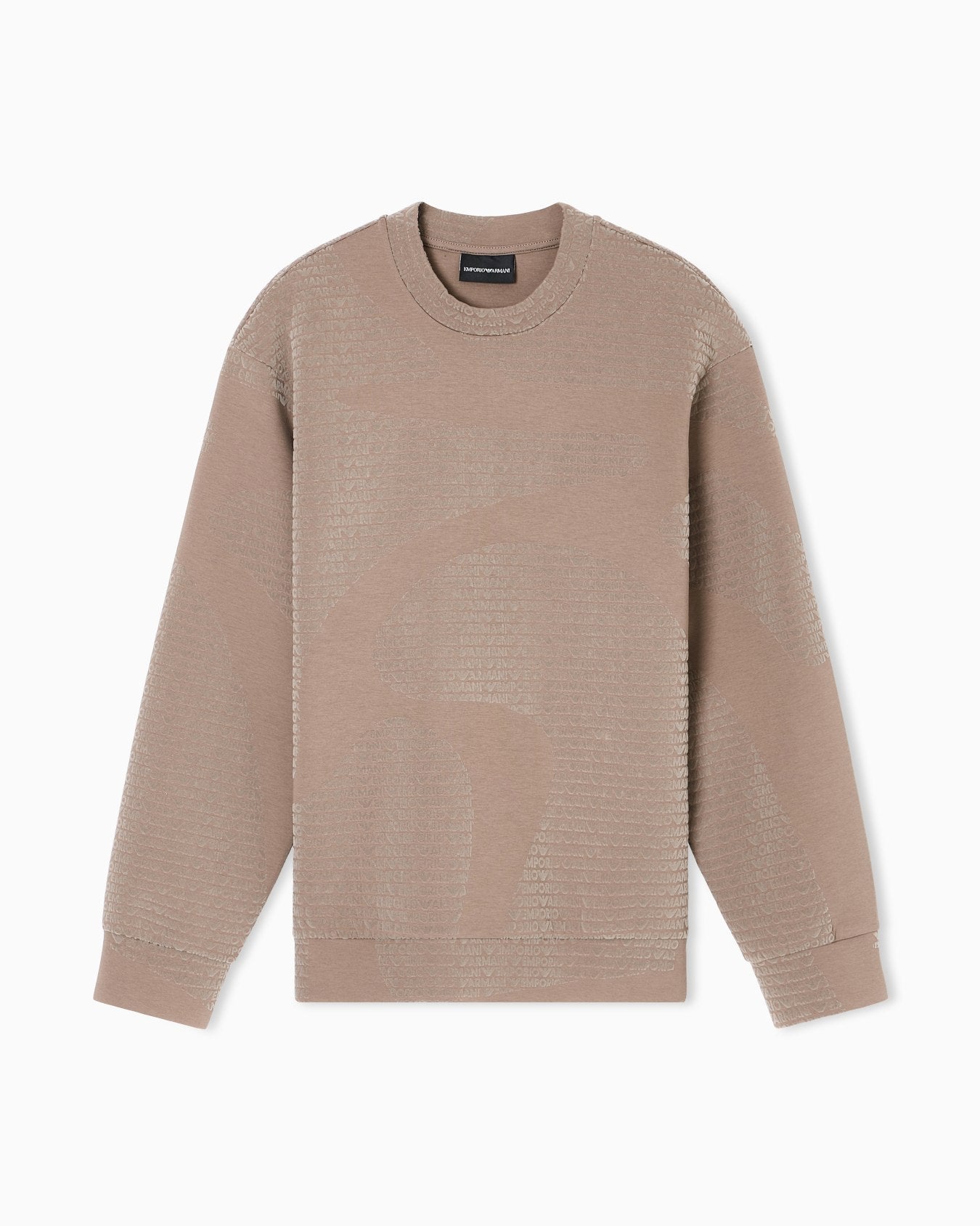 Felpa con logo flock all over in jersey misto lyocell ASV
