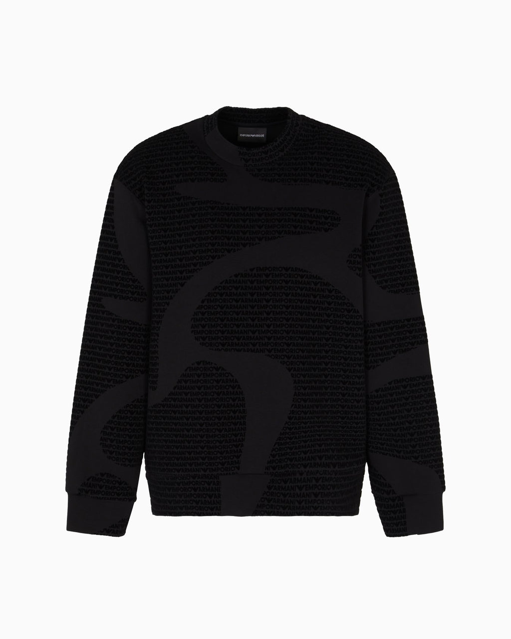 Felpa con logo flock all over in jersey misto lyocell ASV