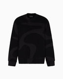 Felpa con logo flock all over in jersey misto lyocell ASV