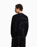 Felpa con logo flock all over in jersey misto lyocell ASV