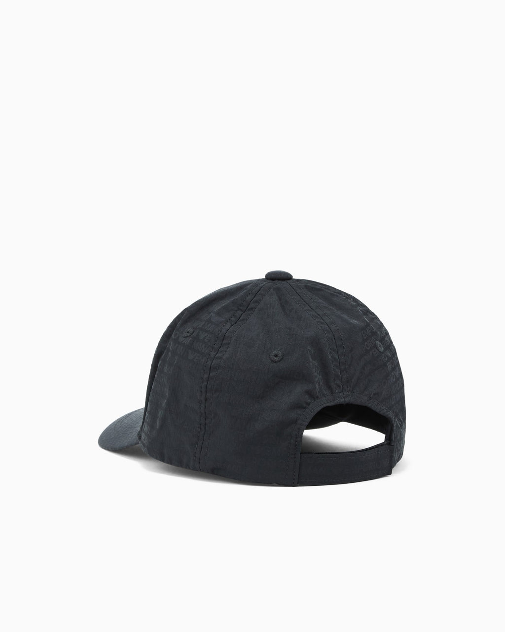 Cappello da baseball in nylon jacquard logo lettering all over