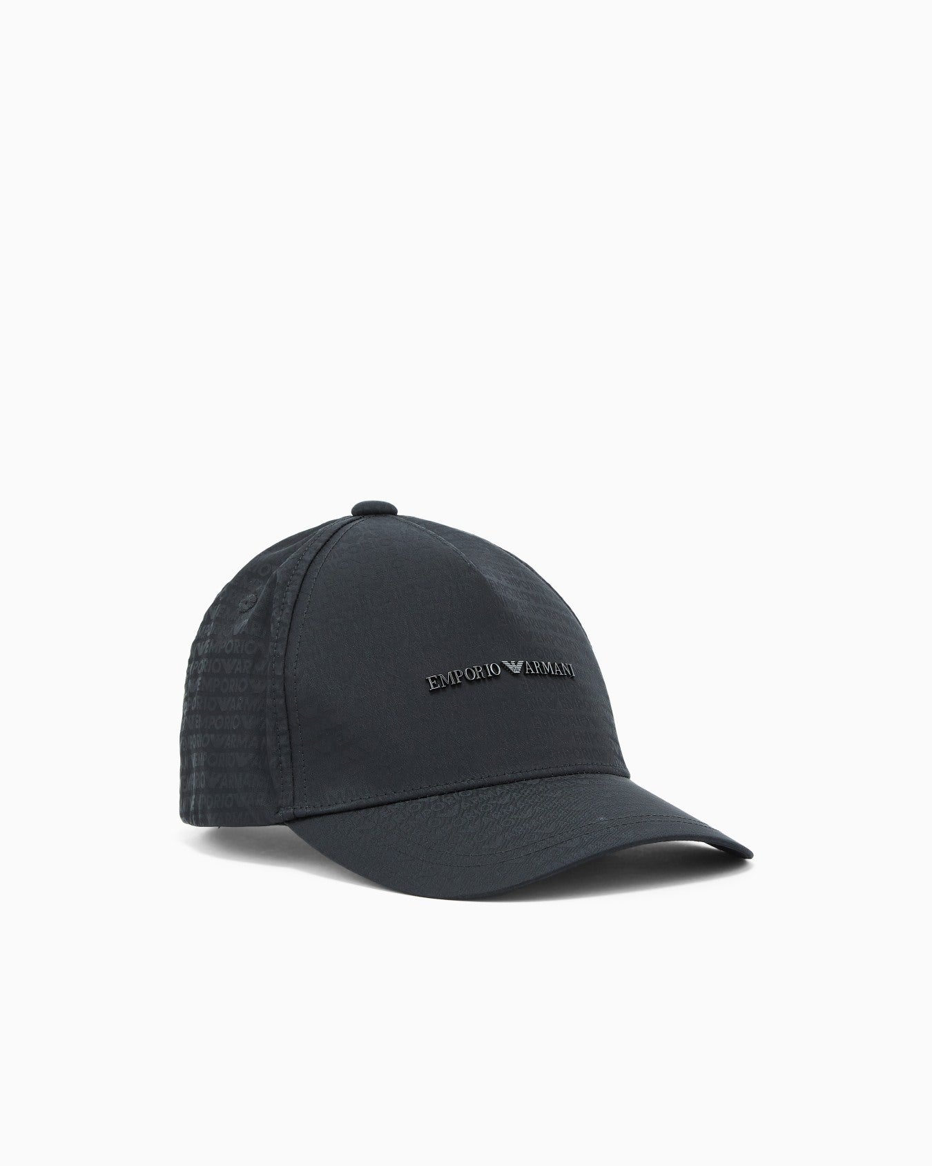 Cappello da baseball in nylon jacquard logo lettering all over