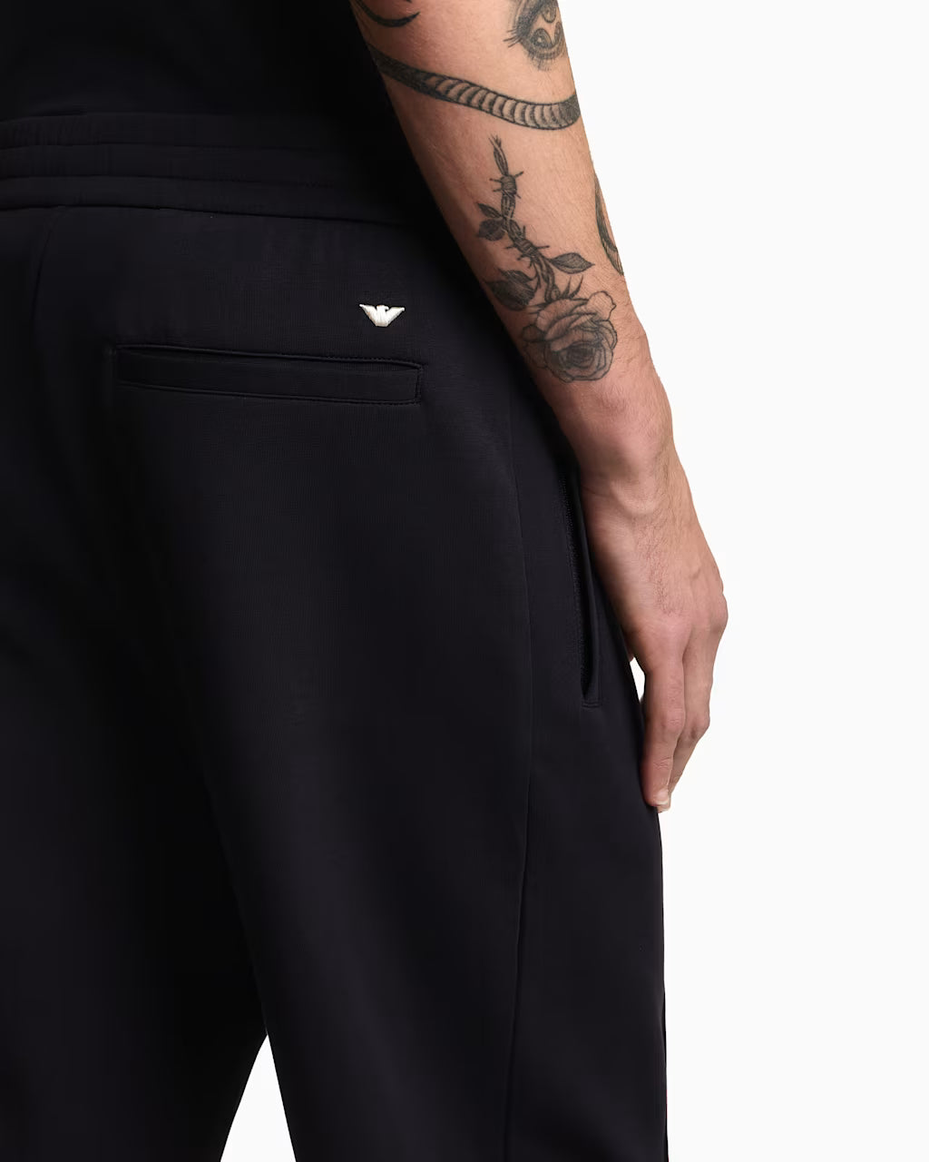 Pantaloni jersey jogger con coulisse e tasche