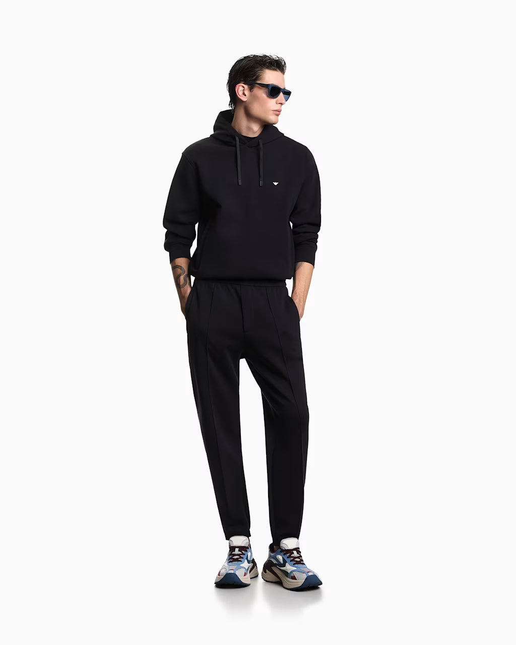 Pantaloni jersey jogger con coulisse e tasche