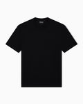 T-shirt in jersey con intarsio logo in tono