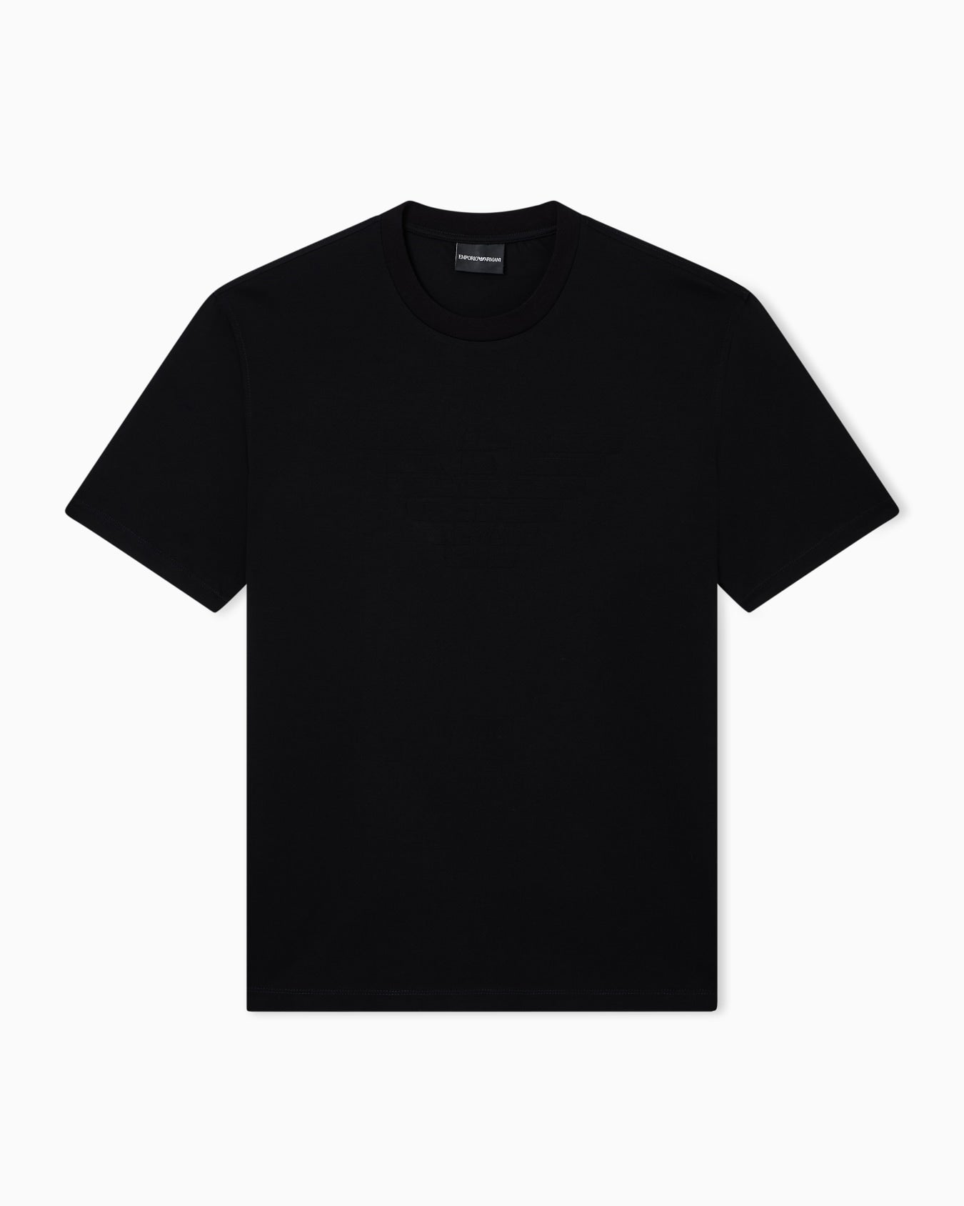 T-shirt in jersey con intarsio logo in tono