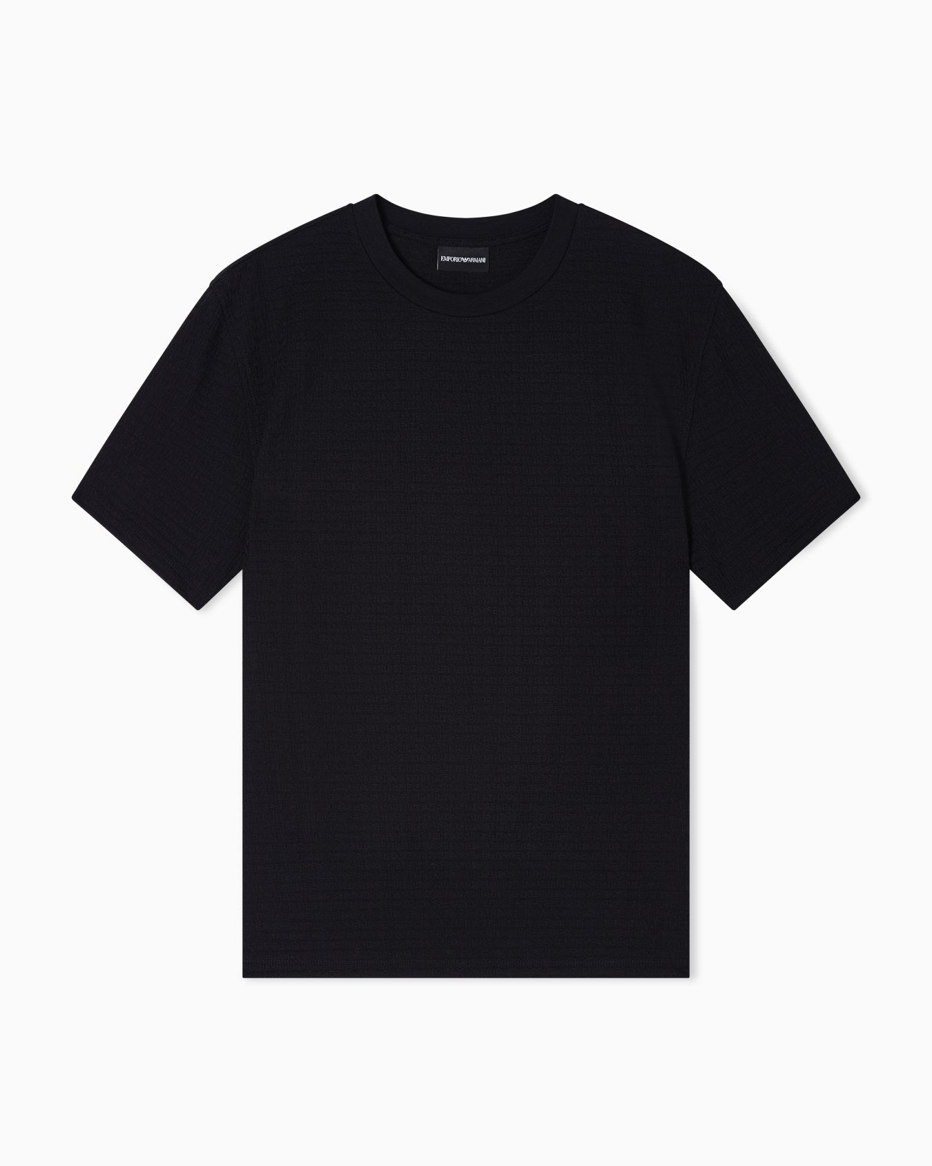 T-shirt in jersey jacquard lettering all over