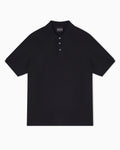 Polo in jersey jacquard lettering all over