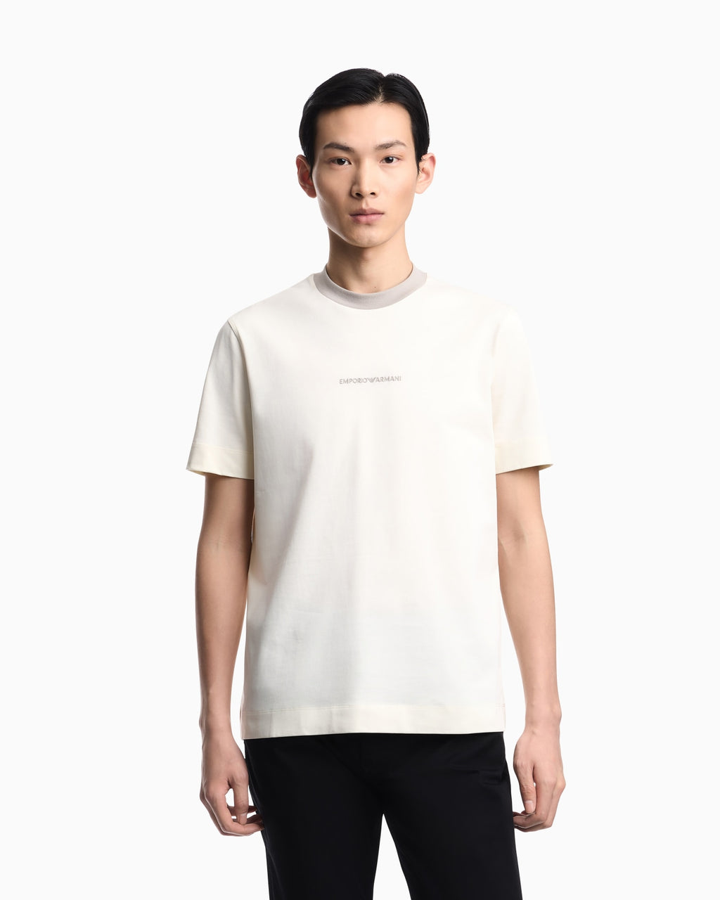 T-shirt in jersey heavy con ricamo EA Generation