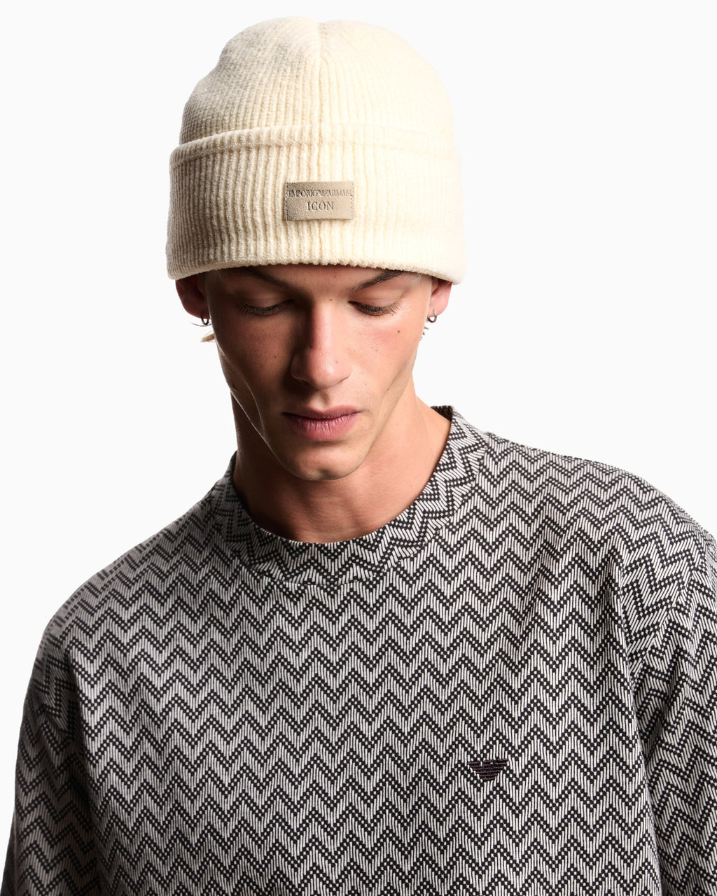 T-shirt in jersey jacquard Icon