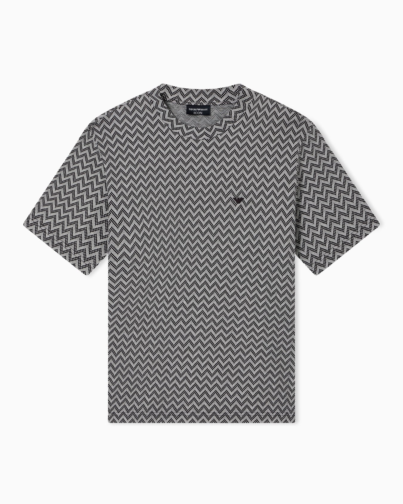 T-shirt in jersey jacquard Icon