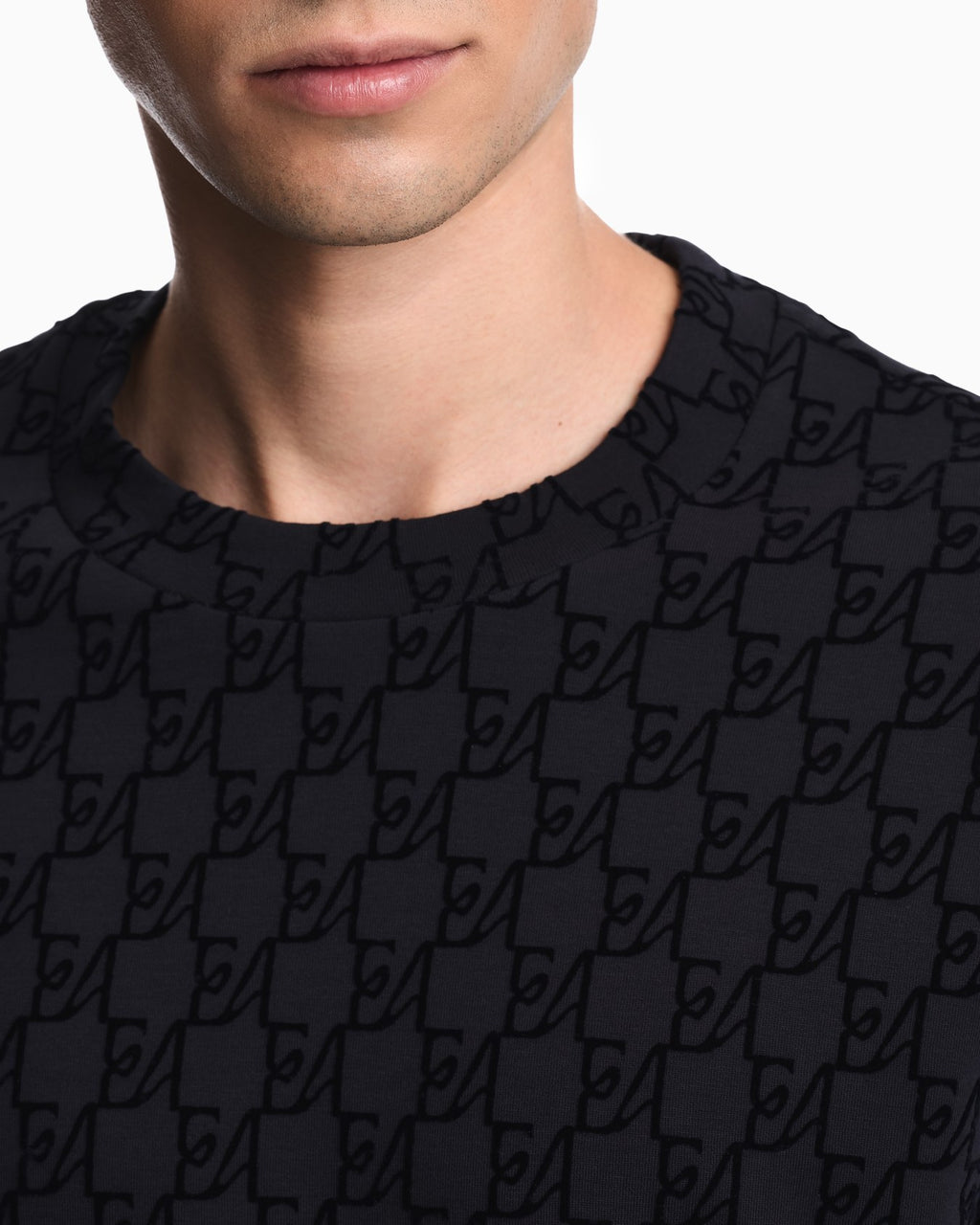 Felpa in double jersey stampa logo all over