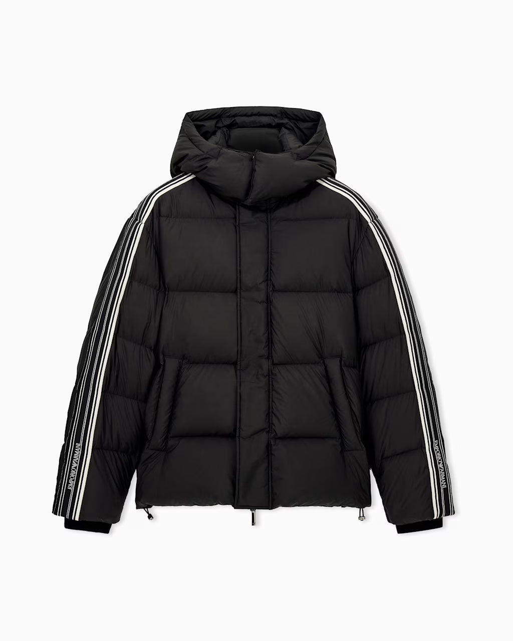 Piumino trapuntato in ripstop con cappuccio Emporio Armani