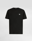 DOLCE&GABBANA T-shirt in cotone con placca