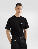 DOLCE&GABBANA T-shirt in cotone con placca