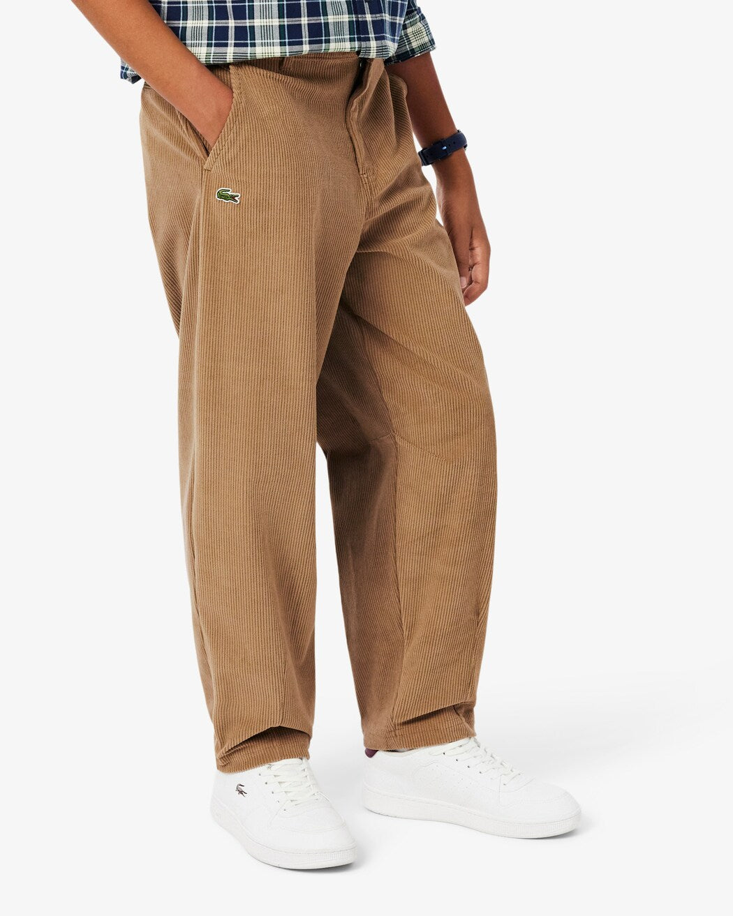 PANTALONE IN VELLUTO LACOSTE KIDS