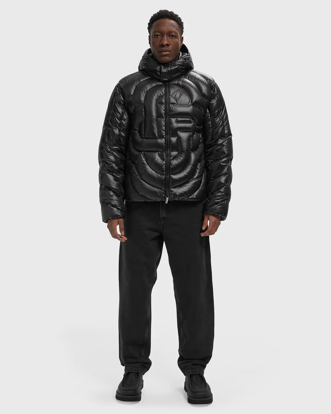 GIUBBINO CASABLANCA Black Quilted Down Puffer Jacket