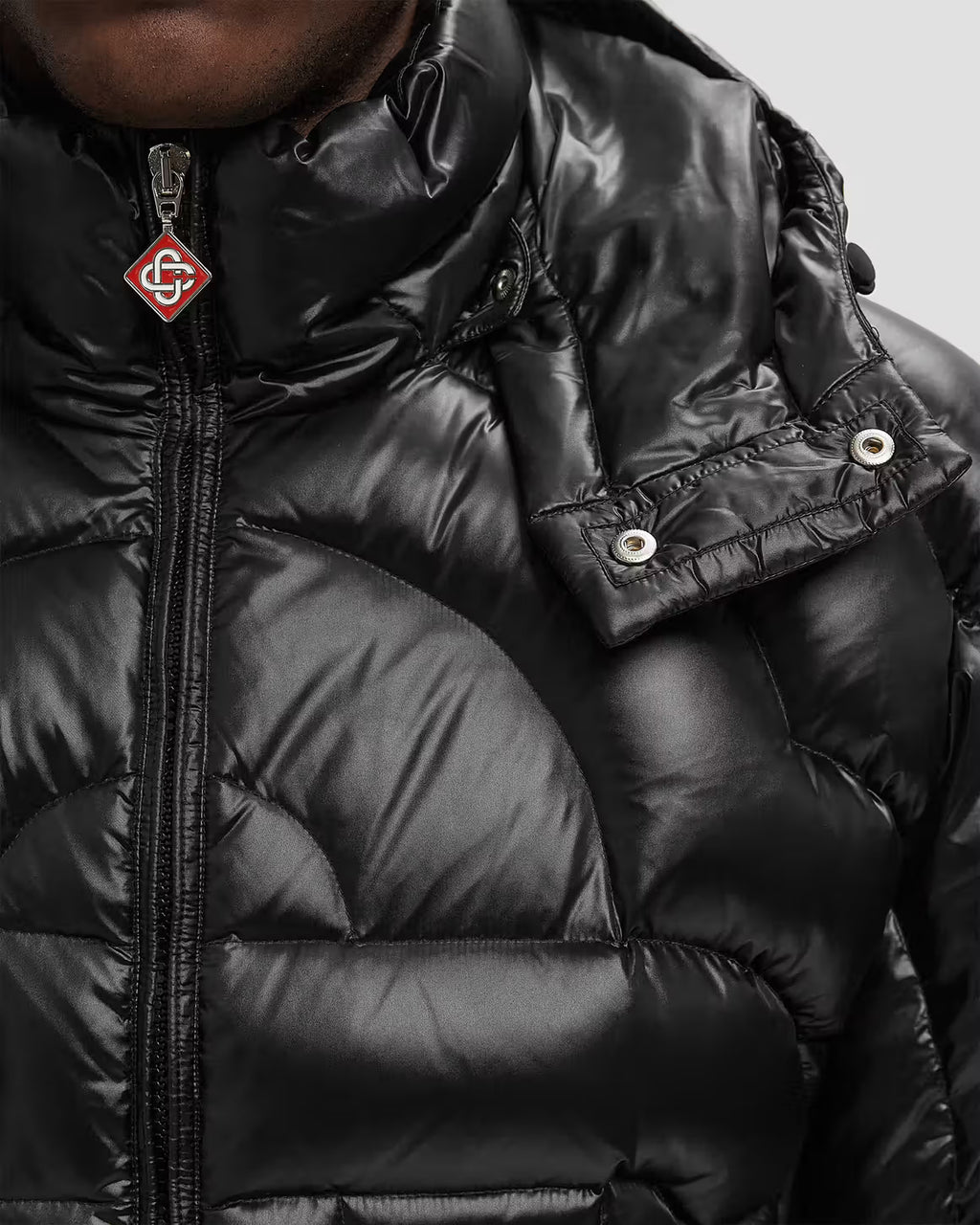 GIUBBINO CASABLANCA Black Quilted Down Puffer Jacket