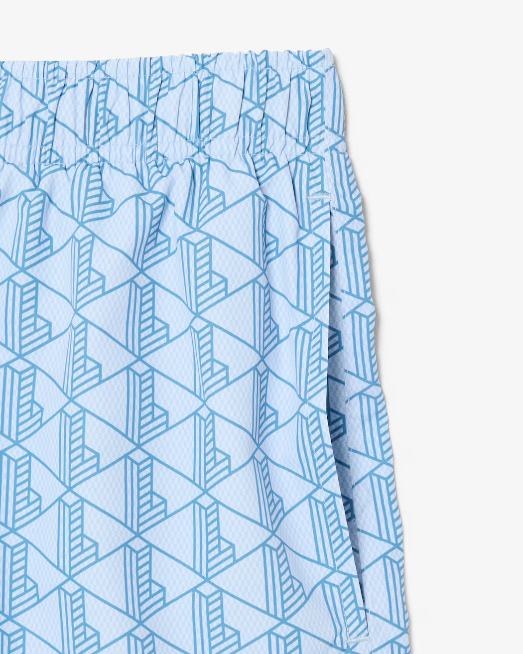 Boxer mare midi con stampa con monogramma