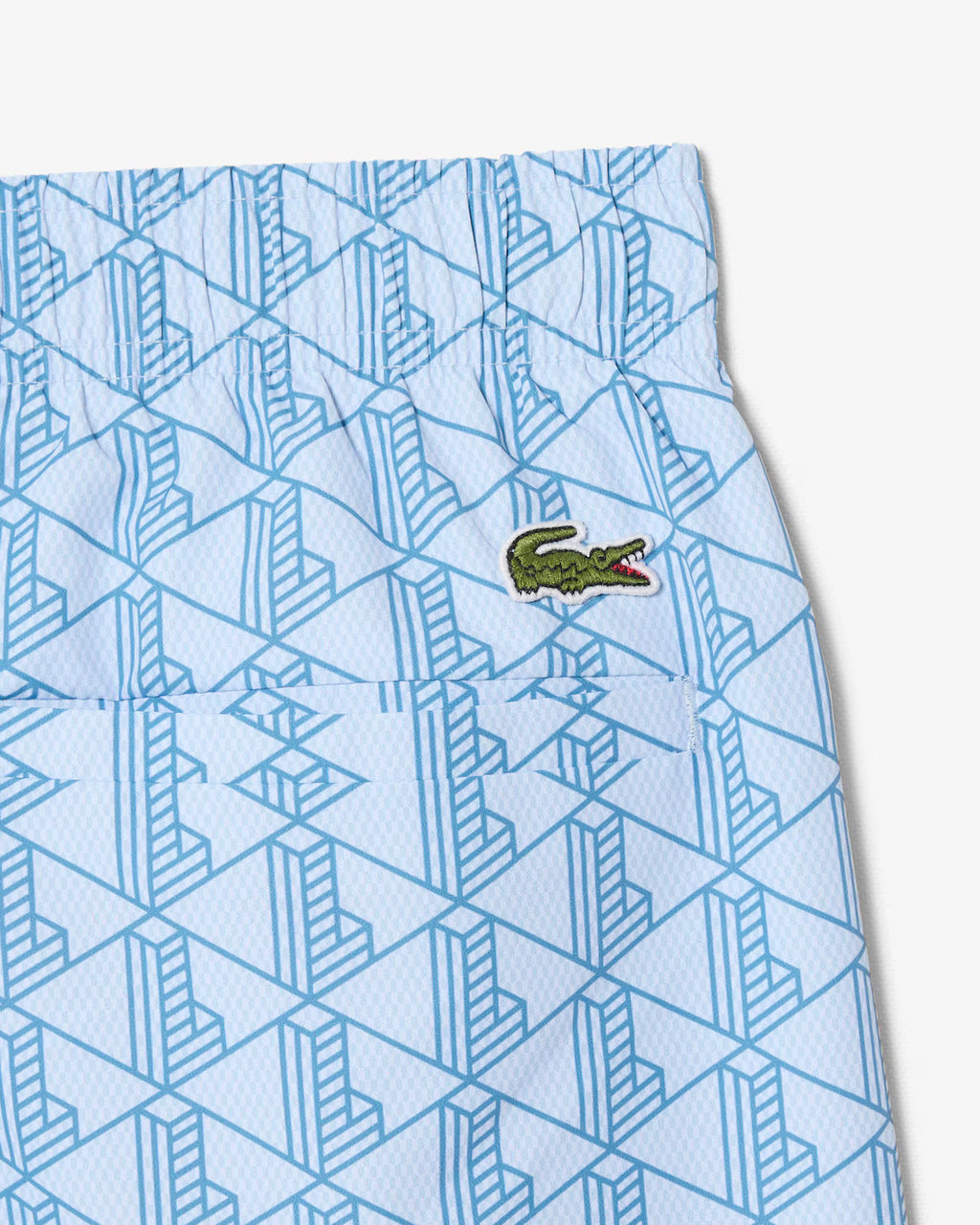 Boxer mare midi con stampa con monogramma