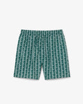 Boxer mare midi con stampa con monogramma