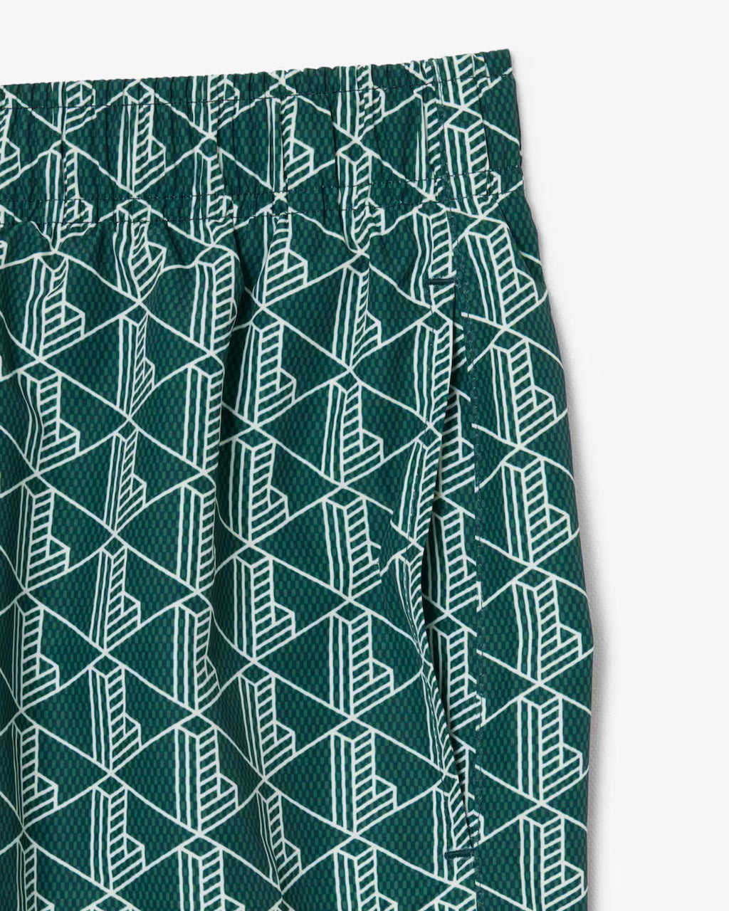 Boxer mare midi con stampa con monogramma