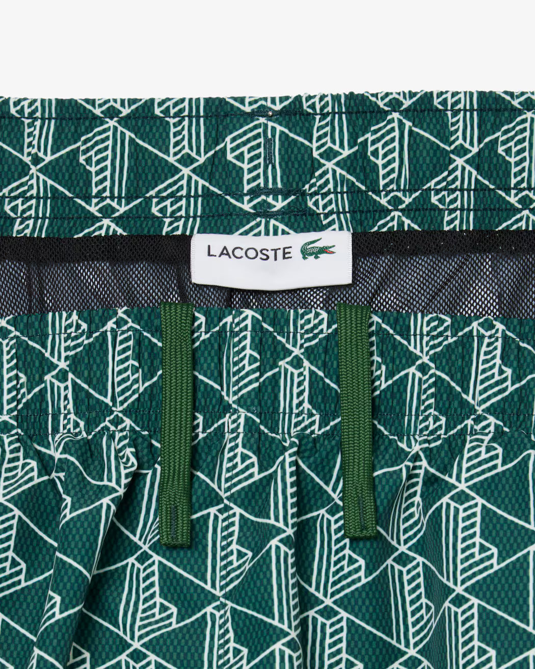 Boxer mare midi con stampa con monogramma