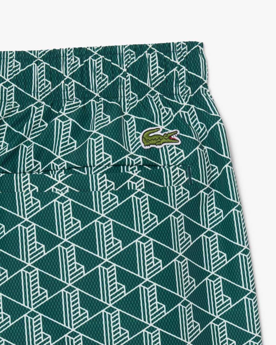 Boxer mare midi con stampa con monogramma