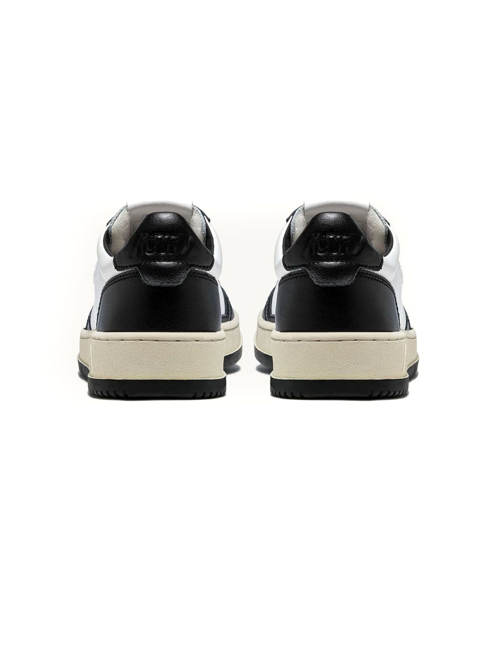 SNEAKERS MEDALIST LOW BICOLOR IN PELLE BIANCA E NERA