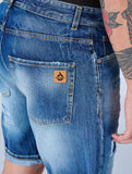 Patriòt Denim Couture Bermuda di Jeans PKBE1651