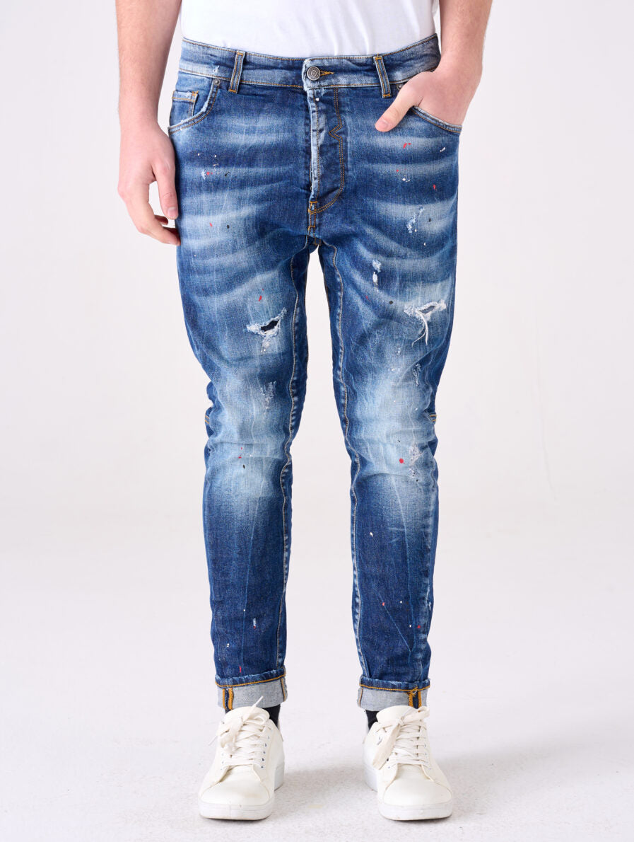 Patriòt Denim Couture Jeans Uomo Carrot Fit PKS52M44