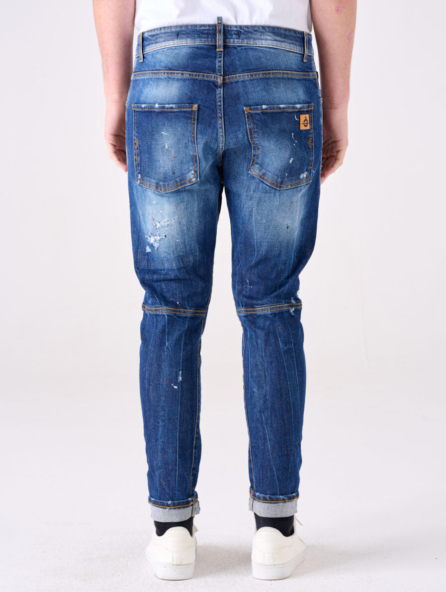Patriòt Denim Couture Jeans Uomo Carrot Fit PKS52M44