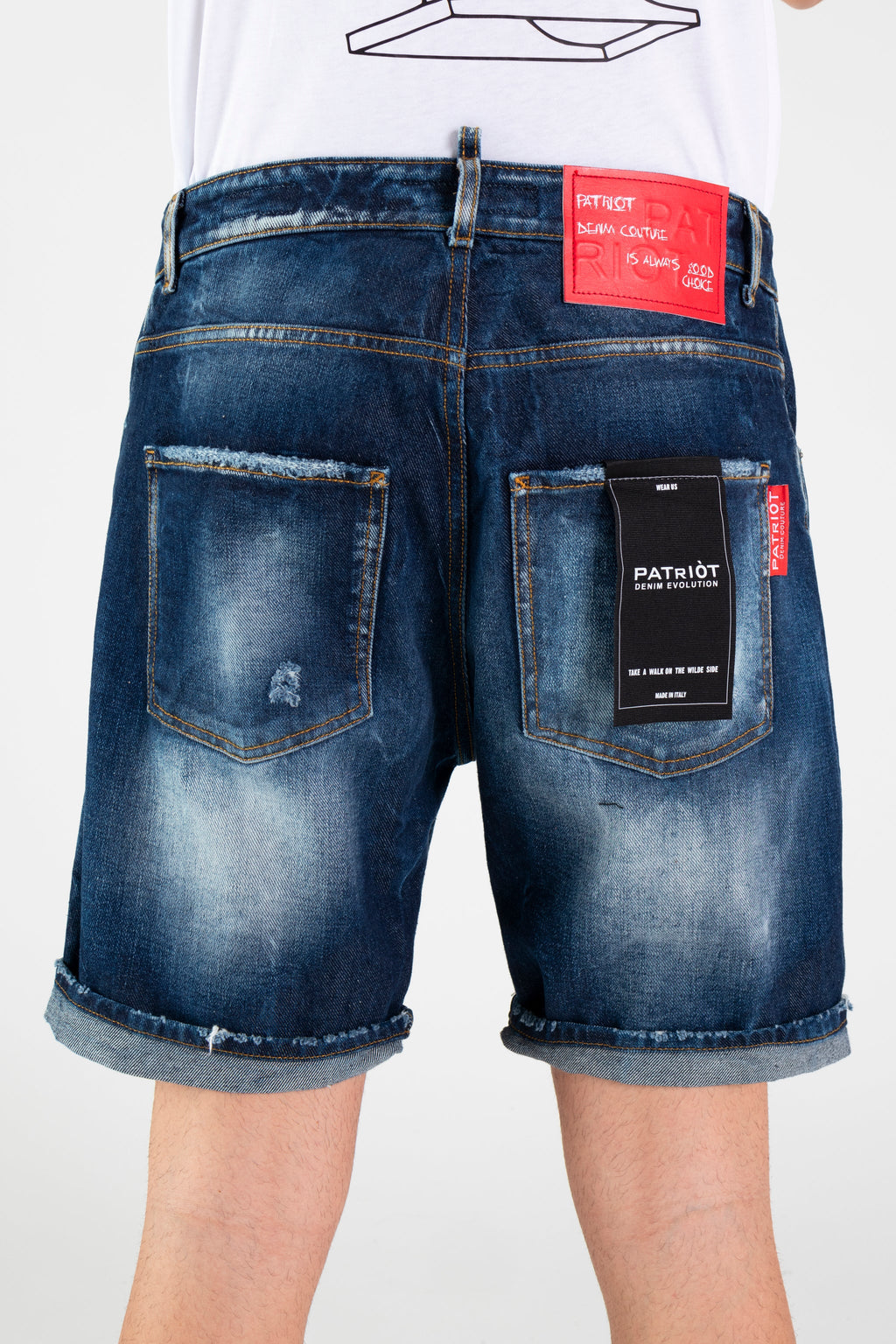 PATRIOT Bermuda in jeans da Uomo SHOC99