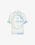 Dots Short Sleeve Linen Shirt Casablanca