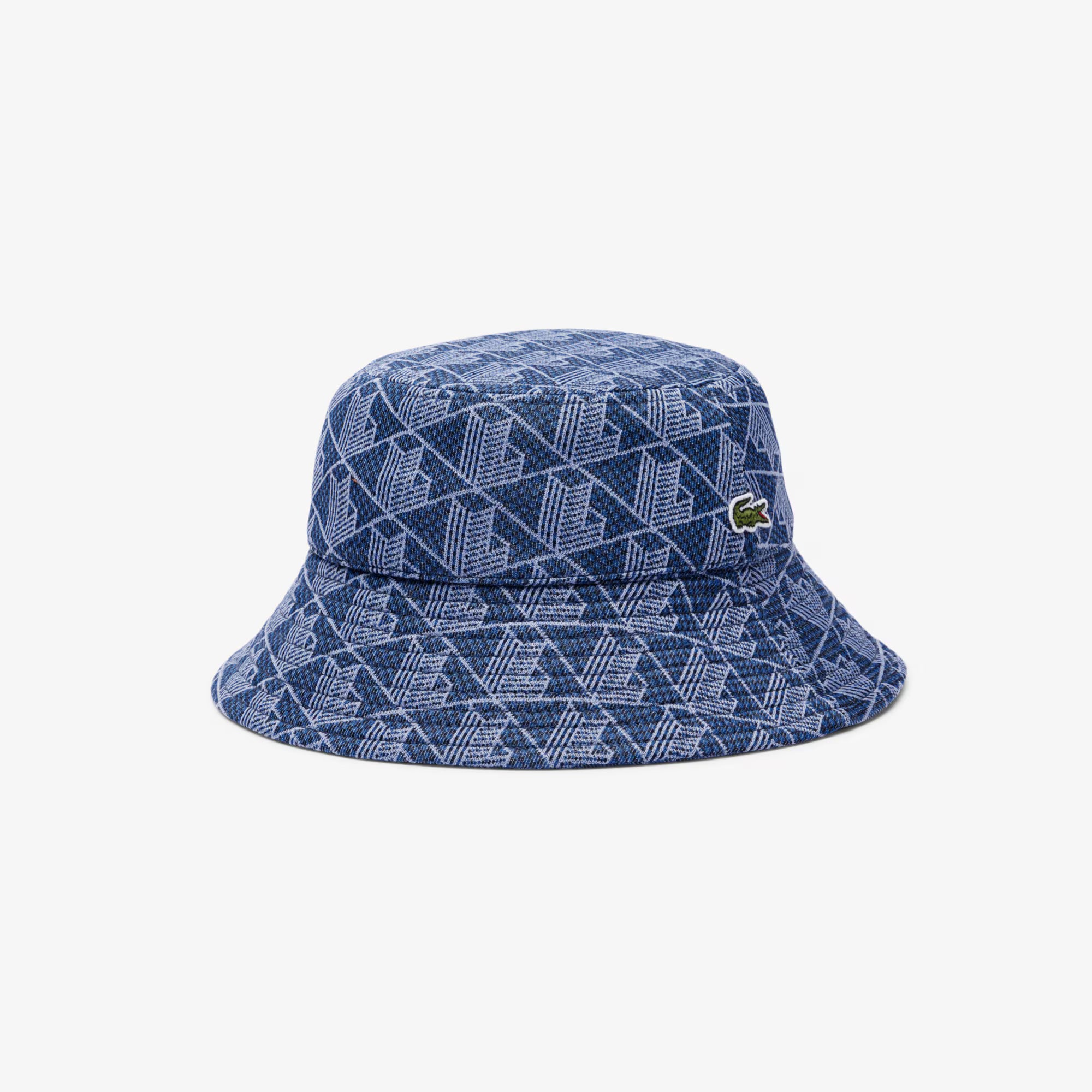 Cappello da pescatore con monogramma jacquard
