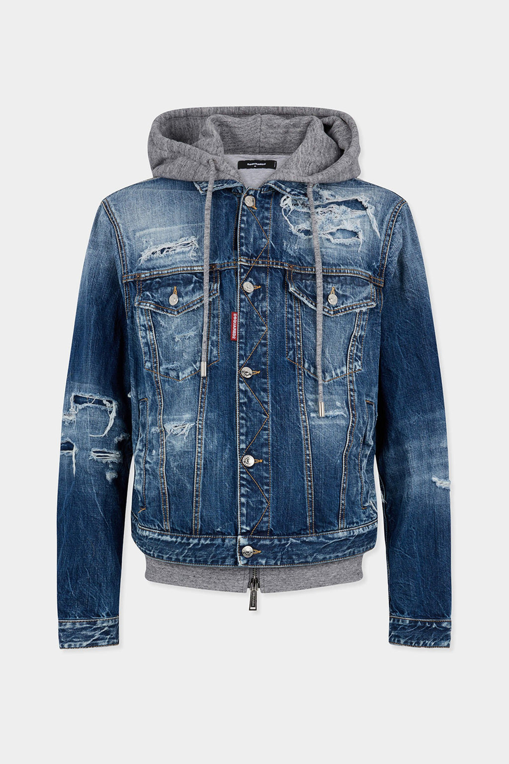 Medium Ripped Wash Over Jean Jacket