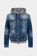 Medium Ripped Wash Over Jean Jacket