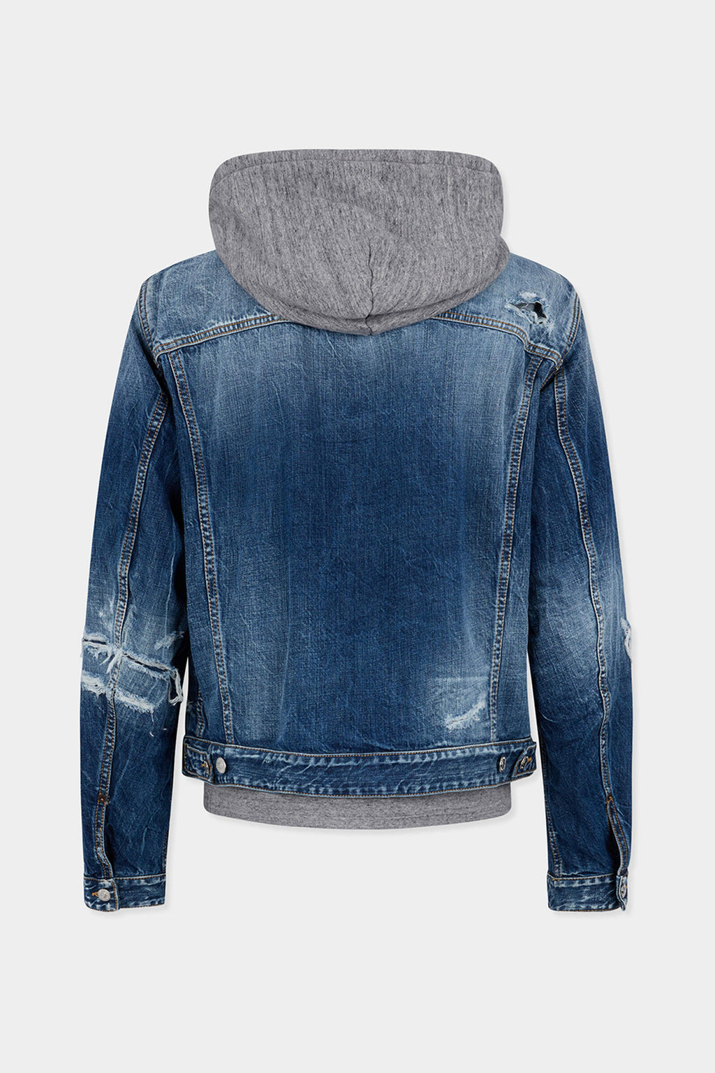 Medium Ripped Wash Over Jean Jacket